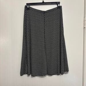 Vintage Black and White Y2K Max Studio Skirt Size Small